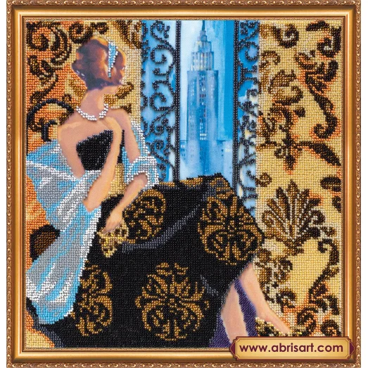 АВ-276 Окно в Нью-Йорк. Набор для вышивки бисером. Абрис Арт