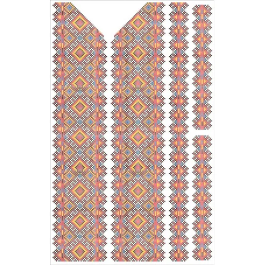 ФВЛ-075 Узор. Схема на водорастворимом флизелине. ТМ Княгиня Ольга