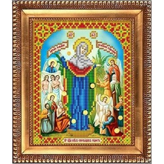 И-5036 Пресвятая Богородица Всех скорбящих радость. Схема для вышивки бисером Благовест