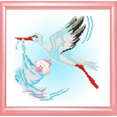 К-4011 С рождением девочки. Схема для вышивки бисером Благовест