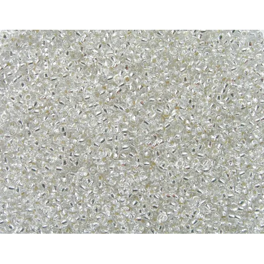 78102 / №301 Прозрачный с серебряной серединкой