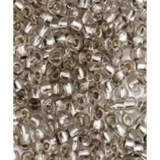 78241 Бисер Preciosa прозрачный соль гель с серебряным центром
