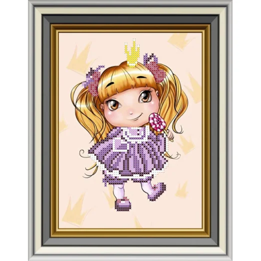 СД-262 Маленькая принцесса. Схема для вышивки бисером. Княгиня Ольга