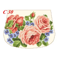 С-30 (белая) Заготовка для сумки для вышивки. ТМ Красуня