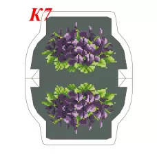 К-007 (черная) Заготовка для кошелька для вышивки. Красуня