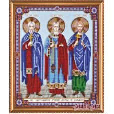 АВ-422 Святые мученики Гурий, Авив и Самон. Набор для вышивки бисером. Абрис Арт