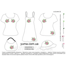 ВРФ-032 Водорастворимый флизелин - Роза. ТМ ЮМА 