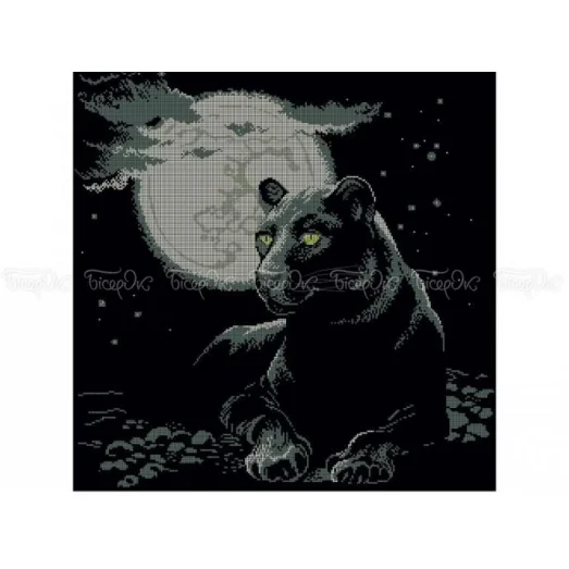 ЧВ-6501 Багира. Схема для вышивки бисером. Бисерок