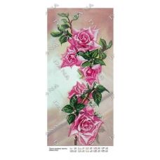 ДАНА-5122 Панно розовых роз. Схема для вышивки бисером