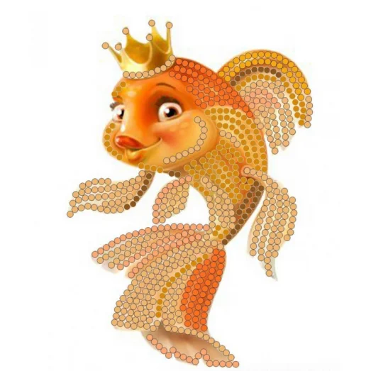 НИК-8107 Золотая рыбка. Схема для вышивки бисером ТМ Конек