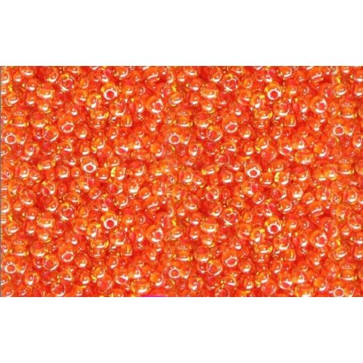 81393 Бисер Preciosa стеклянный хамелеон оранжевый