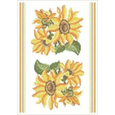 ФВС-068 Подсолнухи. Водорастворимый флизелин. ТМ Княгиня Ольга