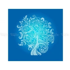 ЧВ-6001(10)-С Дерево изобилия Синий фон. Схема для вышивки бисером Бисерок 