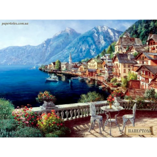 РТ150002 Город у моря. Техника Папертоль