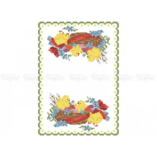 Р-106 Рушник пасхальный. Заготовка для вышивки Бисерок