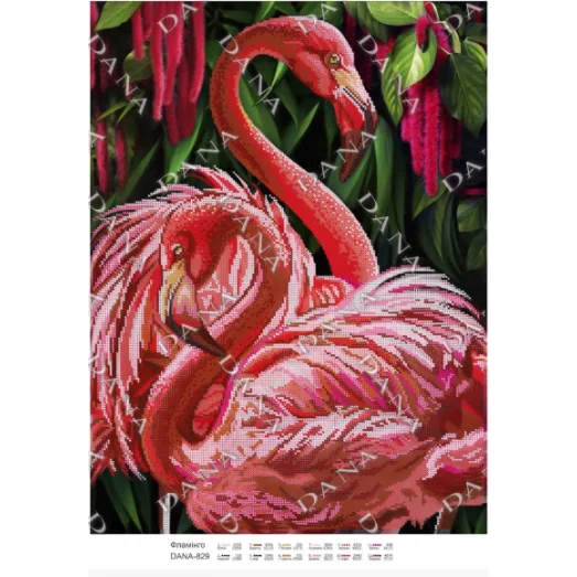 ДАНА-829 Фламинго. Схема для вышивки бисером