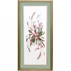 Л-025 Нежность. Набор для вышивки лентами ТМ Чаривна Мить