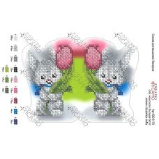 А5Н_213 БК-5170 Игрушка Зайченок. Схема для вышивки бисером ТМ Virena