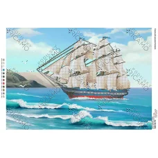 А2Н_014 БК-2036 Корабль. Схема для вышивки бисером ТМ Virena