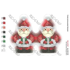 А5Н_120 БК-5160 Игрушка Дед Мороз. Схема для вышивки бисером ТМ Virena