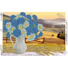 А2Н_012 БК-2032 Голубой букет. Схема для вышивки бисером ТМ Virena