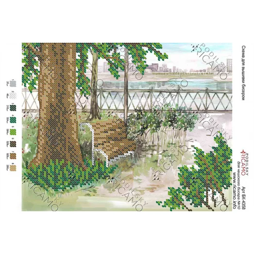 А4Н_110 БК-4358 Набережная. Схема для вышивки бисером ТМ Virena