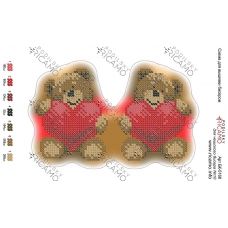 А5Н_211 БК-5168 Мишка с сердечком. Схема для вышивки бисером ТМ Virena  