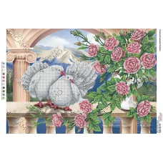 А2Н_026 БК-2038 Голуби. Схема для вышивки бисером ТМ Virena