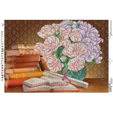А2Н_042 БК-2034 Книги и цветы. Схема для вышивки бисером ТМ Virena