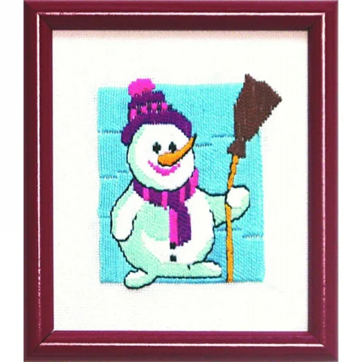 ГЛ-004 Снеговик. Набор для вышивки гладью. ТМ Чаривна Мить