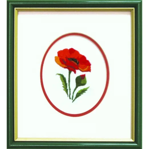 ГЛ-012 Мак. Набор для вышивки гладью. ТМ Чаривна Мить
