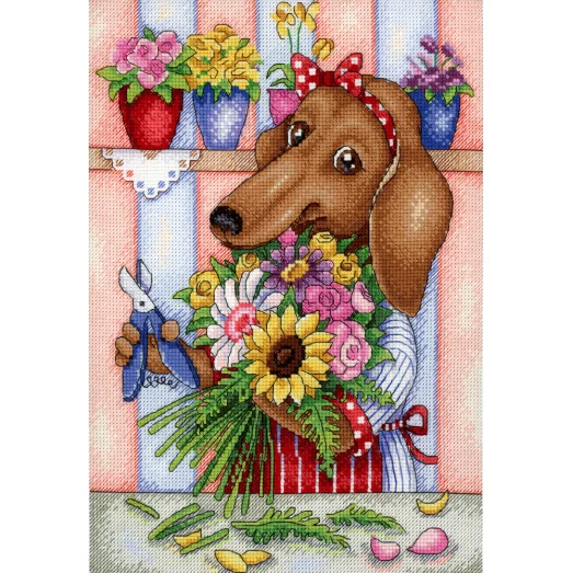 НВ-677 Цветочница. Набор для вышивания крестом М.П. Студия