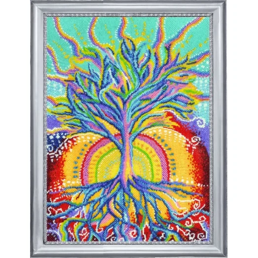 БФ-379 Солнечное дерево. Набор для вышивки бисером Батерфляй