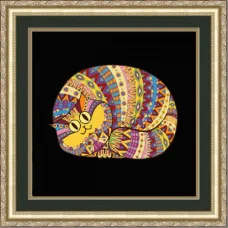 НИК-8418 Кот. Схема для вышивки бисером ТМ Конек