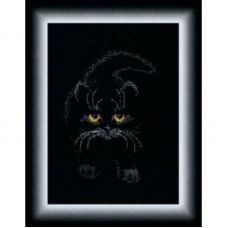 М-142 Черный кот. Набор для вышивки счетным крестом Чаривна Мить