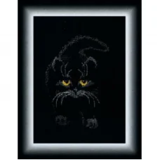 М-142 Черный кот. Набор для вышивки счетным крестом Чаривна Мить