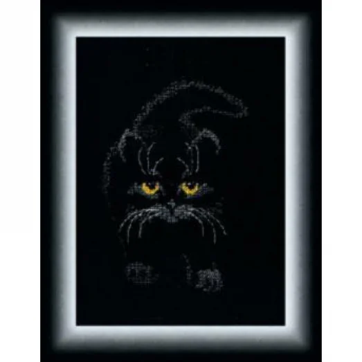 М-142 Черный кот. Набор для вышивки счетным крестом Чаривна Мить