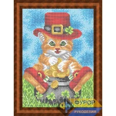 ФР-ЖБп4-045 Кот в шляпе. Схема для вышивки бисером ТМ Фурор Рукоделия