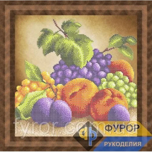 ФР-НБч29-010 Натюрморт из фруктов. Схема для вышивки бисером ТМ Фурор рукоделия