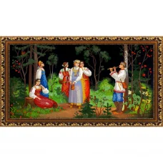 НИК-8476 Сбор ягод. Схема для вышивки бисером ТМ Конек