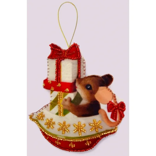 F-0142 Мышонок в кораблике. Набор с фетром Butterfly