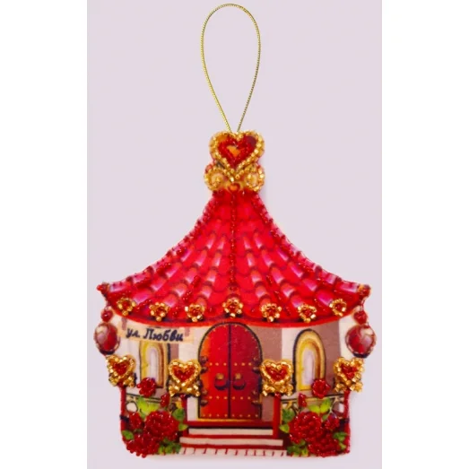 F-143 Домик любви. Набор с фетром Butterfly