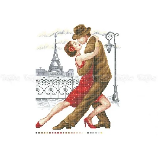 ЧВ-6039 (40*45) Танго: Париж. Схема для вышивки бисером. Бисерок