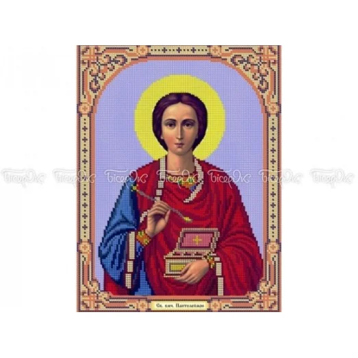 ЧВ-5028 Св. Вел. Пантелеимон. Схема для вышивки бисером. Бисерок