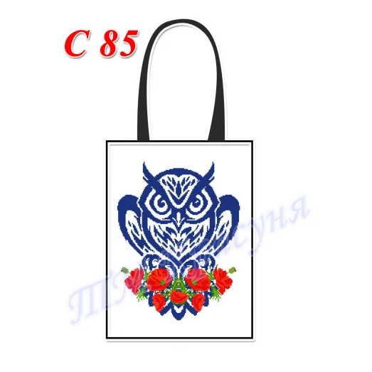 СПС-085 (белая). Пошитая сумка для вышивки бисером или нитками. ТМ Красуня