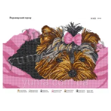 ЮМА-3319 Схема для вышивки бисером Йоркширский терьер