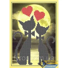 ФР-ДБч5-099 Силуэт коты. Схема для вышивки бисером ТМ Фурор Рукоделия