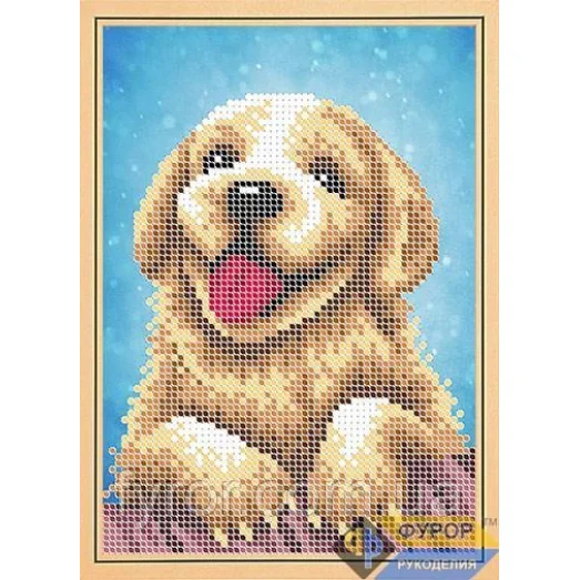 ФР-ДБч5-103 Щеночек. Схема для вышивки бисером ТМ Фурор Рукоделия