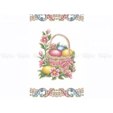 Р-440 (30*50) Пасхальный рушник. Схема для вышивки бисером Бисерок