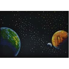 М-88004 Земля. Набор для вышивки бисером ТМ Miniart Crafts